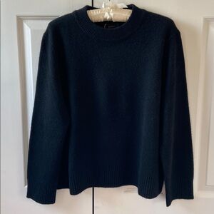 Quince Mongolian Cashmere Oversized Crewneck Sweater, Black, S, NWT